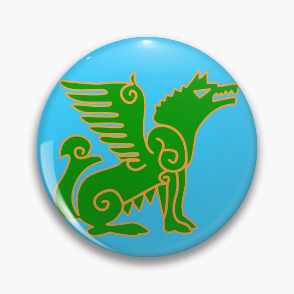 Item preview, Gokturk Mythical Flag Art | Historical Mongol, Turkic Turan Symbols designed and sold by Based History.