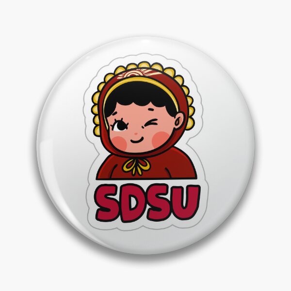 Item preview, SDSU Aztecs Mascot Chibi Sticker designed and sold by zexwbt.