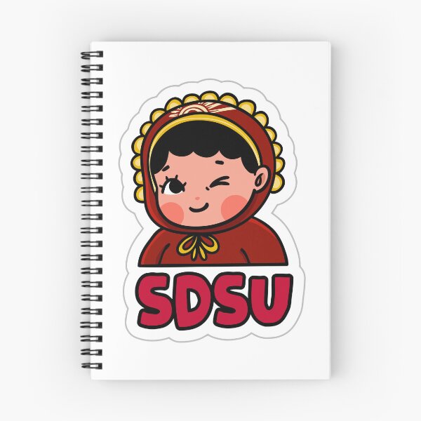 Item preview, SDSU Aztecs Mascot Chibi Sticker designed and sold by zexwbt.