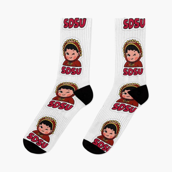 Item preview, SDSU Aztecs Mascot Chibi Sticker designed and sold by zexwbt.