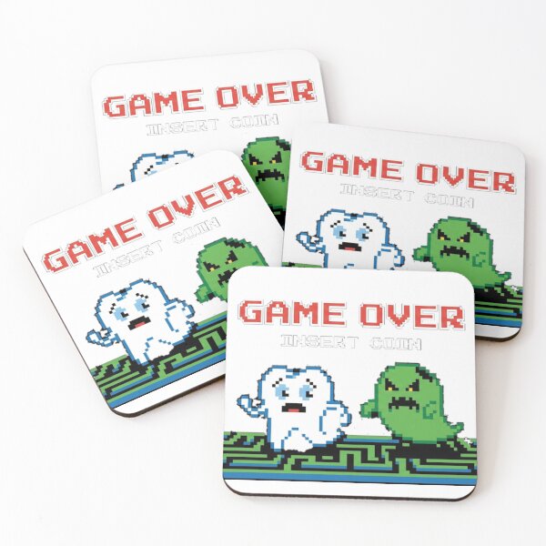 Item preview, Game Over Cavity - Retro 8-Bit Gamer Dentist Pixel Art designed and sold by DrToothStudio.