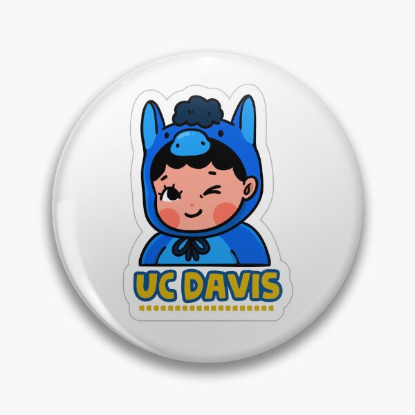Item preview, Adorable Blue Mustang Mascot - UC Davis Aggies Sticker designed and sold by zexwbt.