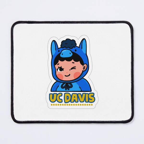 Item preview, Adorable Blue Mustang Mascot - UC Davis Aggies Sticker designed and sold by zexwbt.