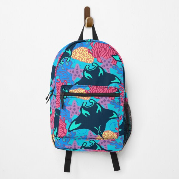 Item preview, Manta Ray and Coral Reef Maximalist Pattern designed and sold by Free-Spirit-Meg.