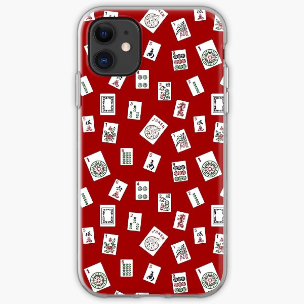 Red Mahjong iPhone Soft Case