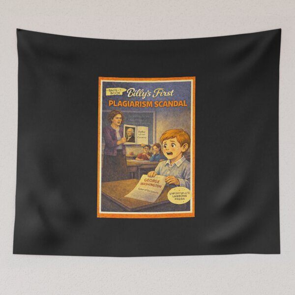 Item preview, Billy's First Plagiarism Scandal funny retro design designed and sold by The Sporty Nerd.