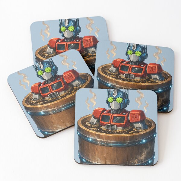 Item preview, Prime Time Soak – Robot in a Barrel of Oil designed and sold by Nostalgia-U-Mis.