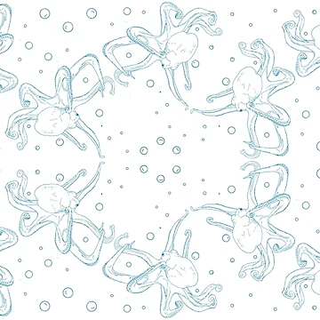 Artwork thumbnail, Octopus Pattern by Dayanna Knight