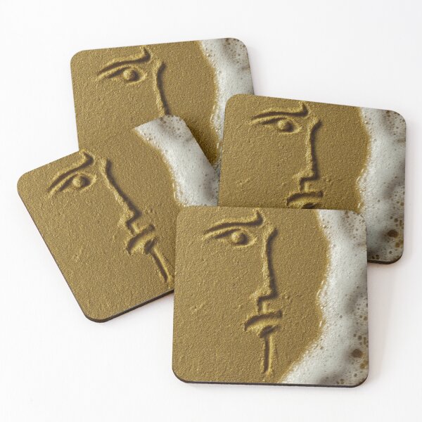 Item preview, Minimalist Profile Portrait Sketched In Sand designed and sold by chase-thewave.