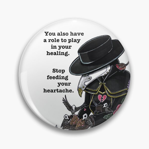 Item preview, "Stop feeding your heartache" - Mabel's Mask designed and sold by Lauren Eldridge-Murray.