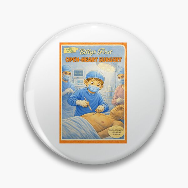 Item preview, Billy's First Open-Heart Surgery funny retro design designed and sold by The Sporty Nerd.