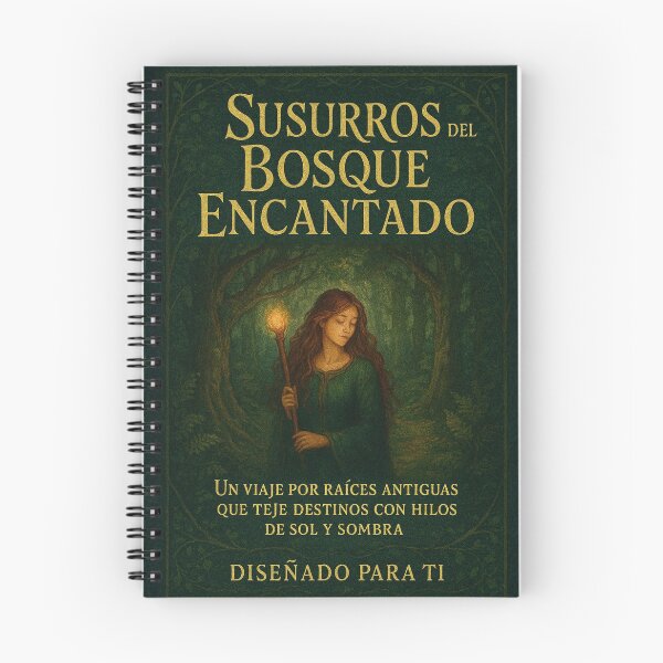 Item preview, Notebook of Enchanted Whispers – Forest of Destiny designed and sold by Anomaly 404 Error.