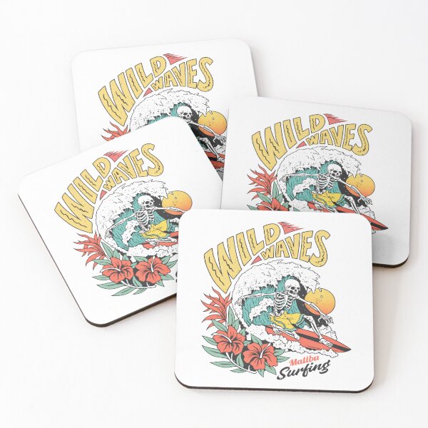 Item preview, Wild Waves Skeleton Surf Retro designed and sold by LuloCreative.