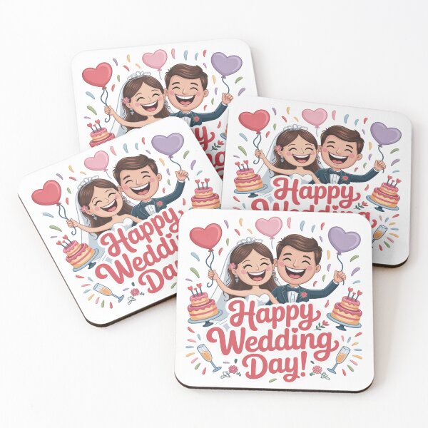 Item preview, Happy Wedding Day! Ecstatic Laughing Bride & Groom Celebration designed and sold by Midnight Veil Designs.
