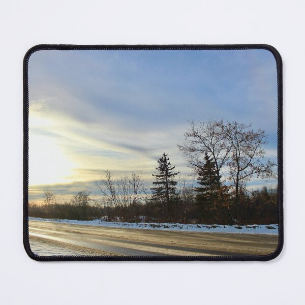 Item preview, Golden Hour on a Winter Road designed and sold by recoveringartist.
