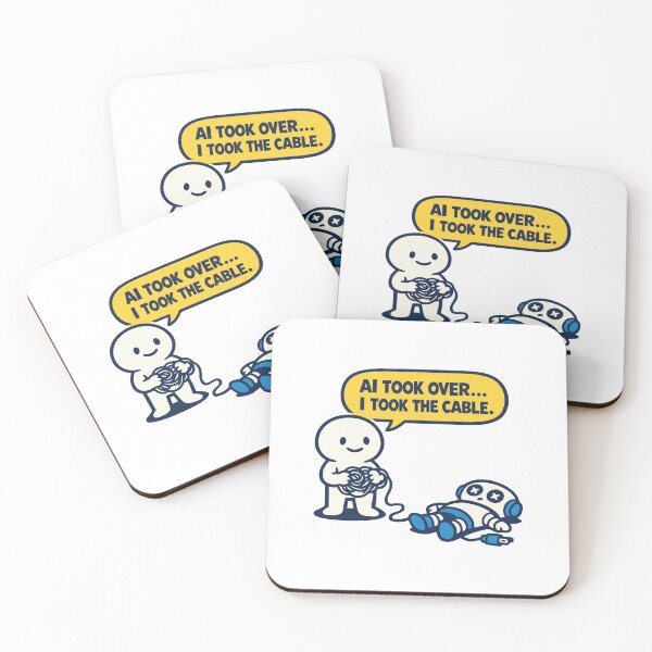 Item preview, AI Took Over… I Took the Cable – Funny Tech Humor Design designed and sold by PrintMastery.