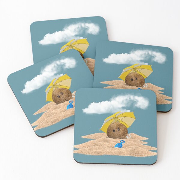 Item preview, Weird Smiling Coconut on the Beach designed and sold by TackyTime.