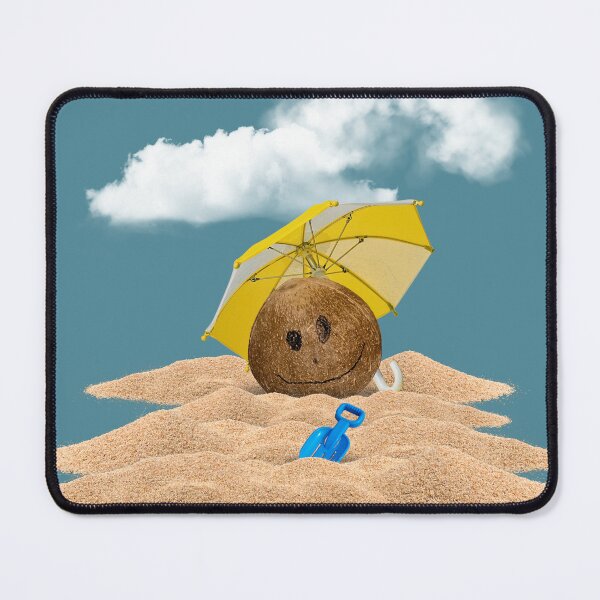 Item preview, Weird Smiling Coconut on the Beach designed and sold by TackyTime.