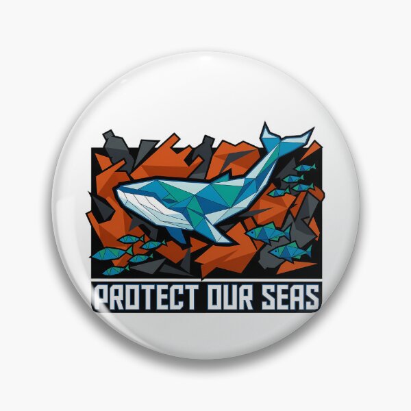 Item preview, Protect Our Sea Geometric Whale Ocean Conservation Low Poly designed and sold by chattsuede.