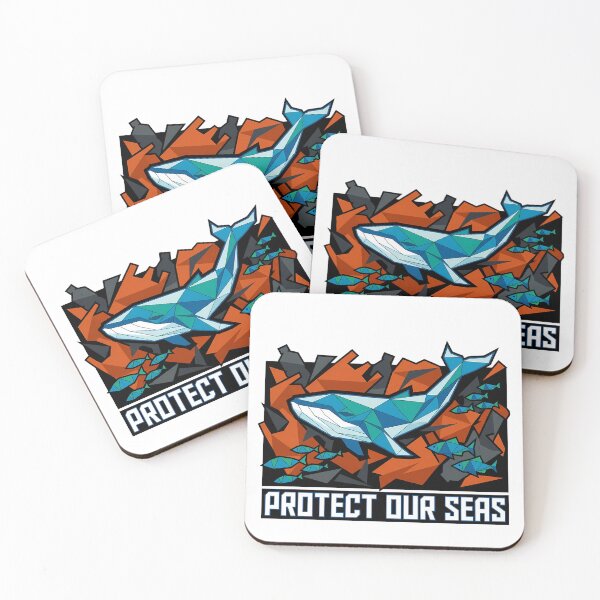 Item preview, Protect Our Sea Geometric Whale Ocean Conservation Low Poly designed and sold by chattsuede.