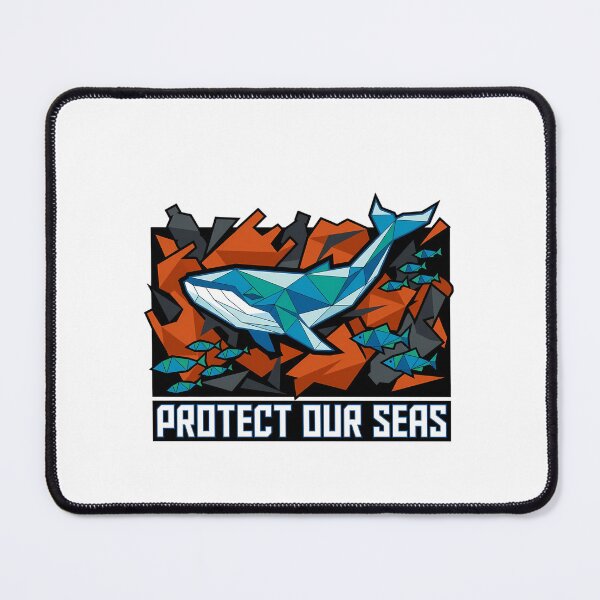 Item preview, Protect Our Sea Geometric Whale Ocean Conservation Low Poly designed and sold by chattsuede.