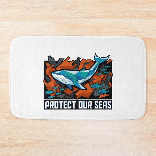 Item preview, Protect Our Sea Geometric Whale Ocean Conservation Low Poly designed and sold by chattsuede.