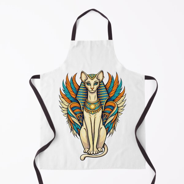 Item preview, Winged Pharaoh Cat: Ancient Egyptian Bastet Goddess Art | Ancient Egypt Art designed and sold by GulfSignature.