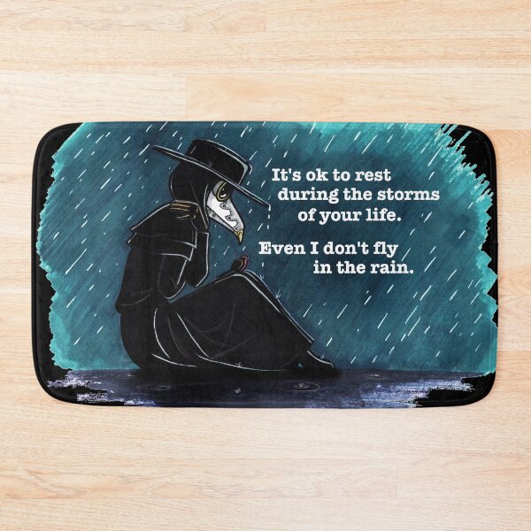 Item preview, "Even I don't fly in the rain" - Mabel's Mask designed and sold by Lauren Eldridge-Murray.