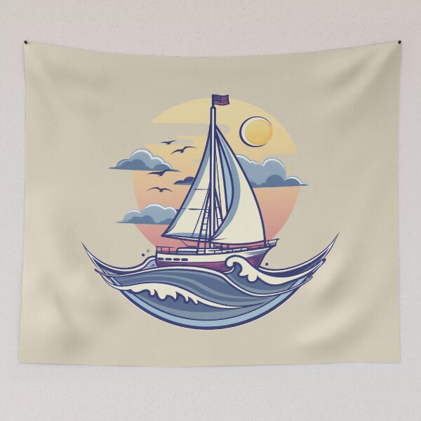Item preview, Yacht Sail designed and sold by bubblyrainbow.