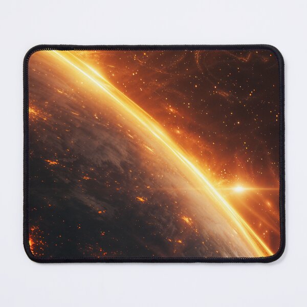 Item preview, Planet Surrounded With Solar Light Cosmic Art designed and sold by QuantumDrift.