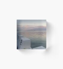 Merewether Sunset in Winter Acrylic Block