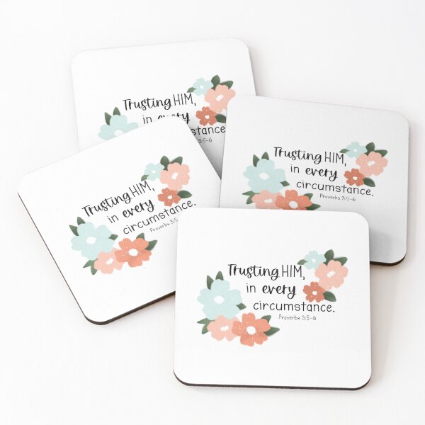 Item preview, Trust in God - Proverbs 3:5-6 - black designed and sold by Willow & Grace Designs.