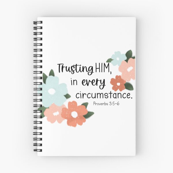 Item preview, Trust in God - Proverbs 3:5-6 - black designed and sold by Willow & Grace Designs.