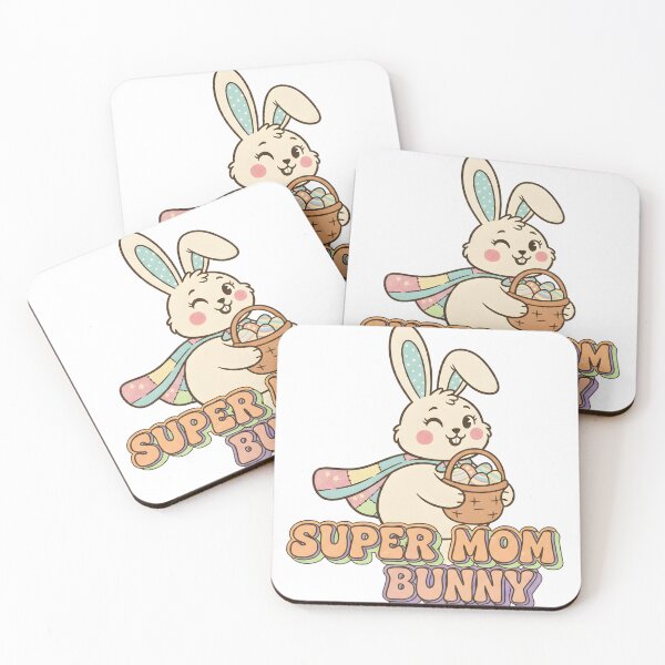 Item preview, Super Mom Bunny – Retro Easter Vintage designed and sold by DIRTYSKETCHH.
