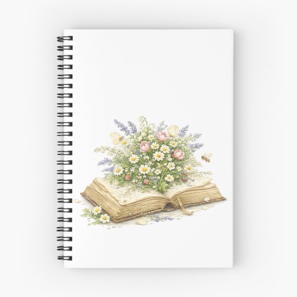 Item preview, Wildflowers Blooming from an Antique Book – Vintage Botanical Watercolor Illustration designed and sold by SakuraWaStyle.