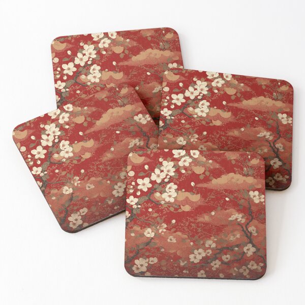 Item preview, Crimson Plum Blossom designed and sold by 怪奇図譜 | Kaiki-Zufu.