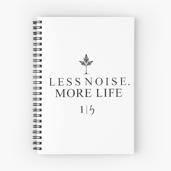 Item preview, Less Noise More Life – Minimalist Quote with Botanical Line Art | Mindfulness, Wellness & Quiet Luxury Aesthetic designed and sold by Nene's design.