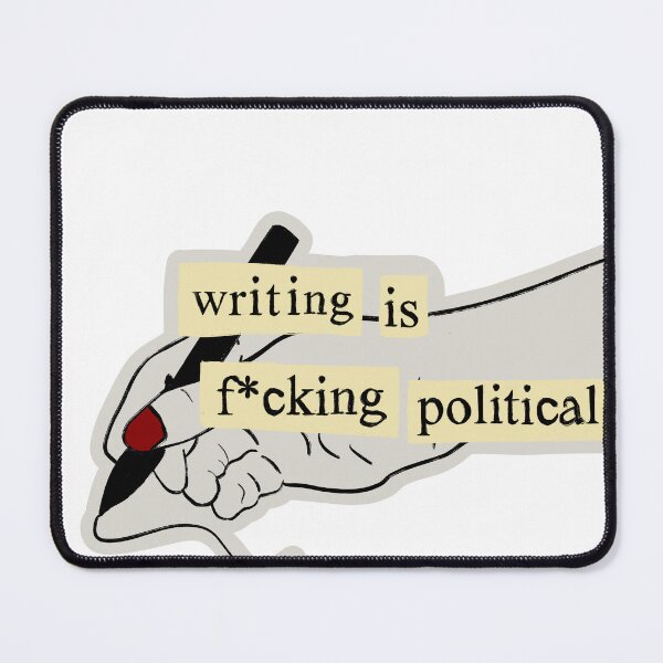 Item preview, Writing is Political designed and sold by Wren Faire Press Products.