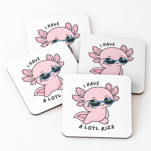 Item preview, Funny Axolotl Rizz Meme- Cute Kawaii Salamander designed and sold by ChrisK712.