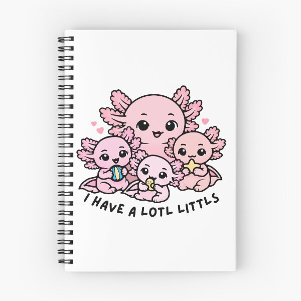 Item preview, Cute Axolotl Family "I Have a Lotl Littls" Funny Pun Art designed and sold by ChrisK712.