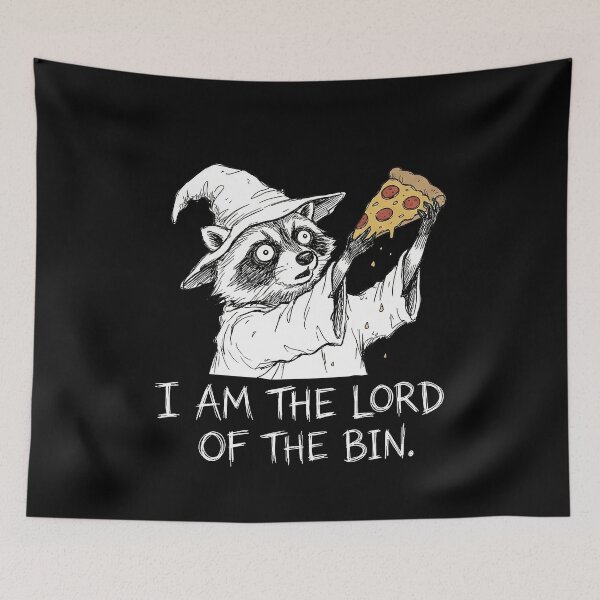 Item preview, Lord of the Bin Wizard Raccoon Pizza designed and sold by k3rstman1.