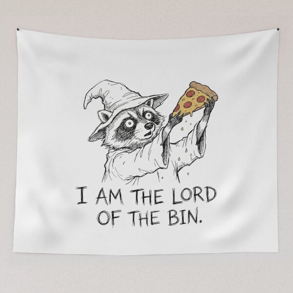 Item preview, Lord of the Bin Raccoon Wizard Pizza designed and sold by k3rstman1.