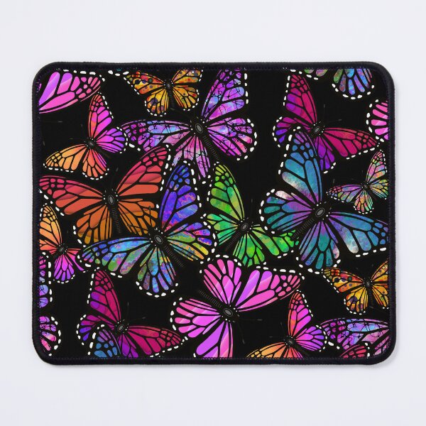 Item preview, A Splash of Rainbow Butterflies Dark Background designed and sold by ChrisK712.