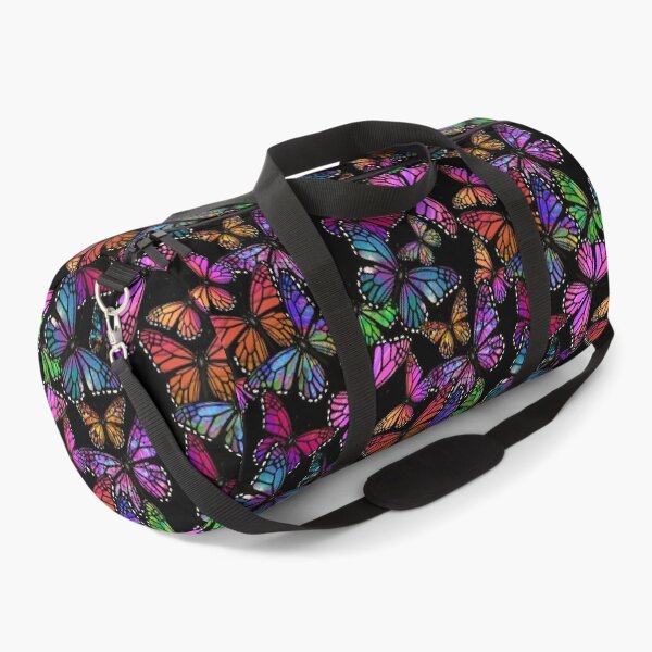 Item preview, A Splash of Rainbow Butterflies Dark Background designed and sold by ChrisK712.