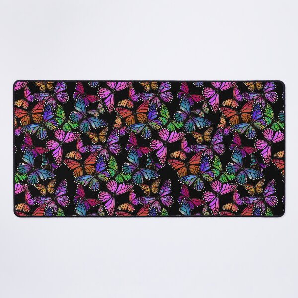 Item preview, A Splash of Rainbow Butterflies Dark Background designed and sold by ChrisK712.