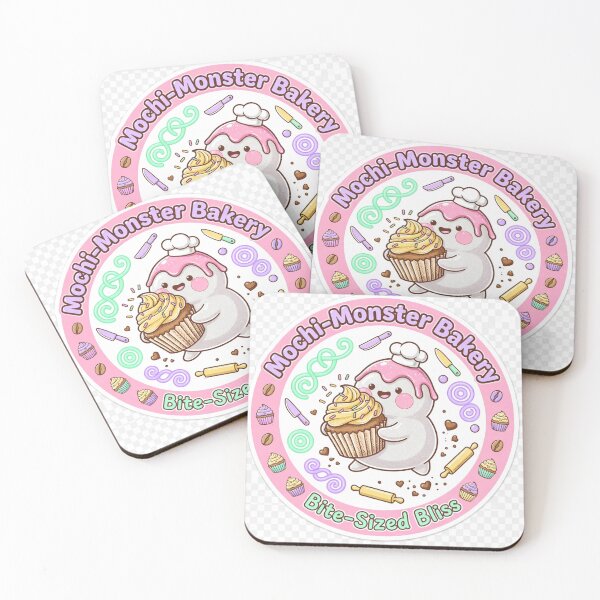 Item preview, Mochi Monster Bakery – Cute Kawaii Dessert Sticker designed and sold by HustleHue.
