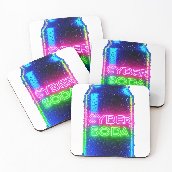 Item preview, Cyber Soda - Neon Retro Futurist Energy Drink designed and sold by powersunlight.