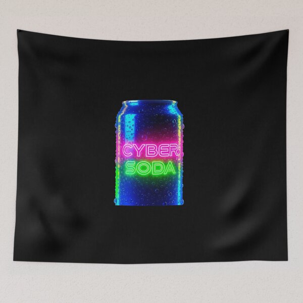 Item preview, Cyber Soda - Neon Retro Futurist Energy Drink designed and sold by powersunlight.