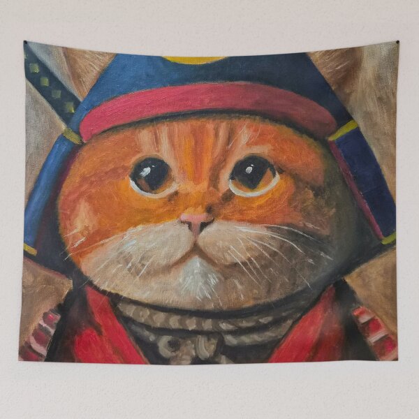 Item preview, Samurai Cat designed and sold by EvergrimGallery.