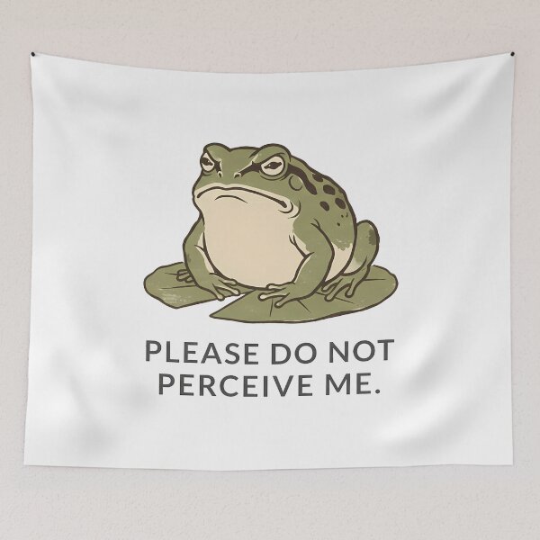 Item preview, Grumpy Frog Please Do Not Perceive Me designed and sold by k3rstman1.